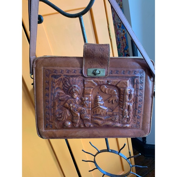 Vintage Handbags - Vintage real leather purse